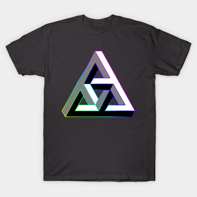 Even more impossible triangle with gradient edge color T-Shirt by TRIME